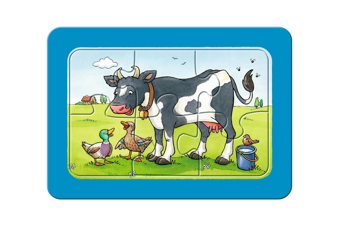 Puzzle Ravensburger - Animale Prieteni, 3x6 piese (06571)