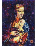 Puzzle Grafika - Leonardo Da Vinci: Lady with an Ermine, by Sally Rich, 2000 piese (63599)