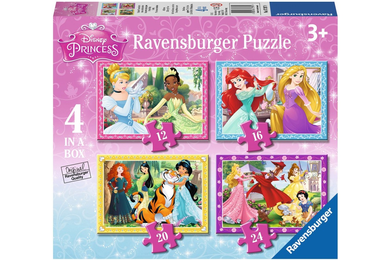 Puzzle Ravensburger - Printesele Disney, 12/16/20/24 piese (07397)