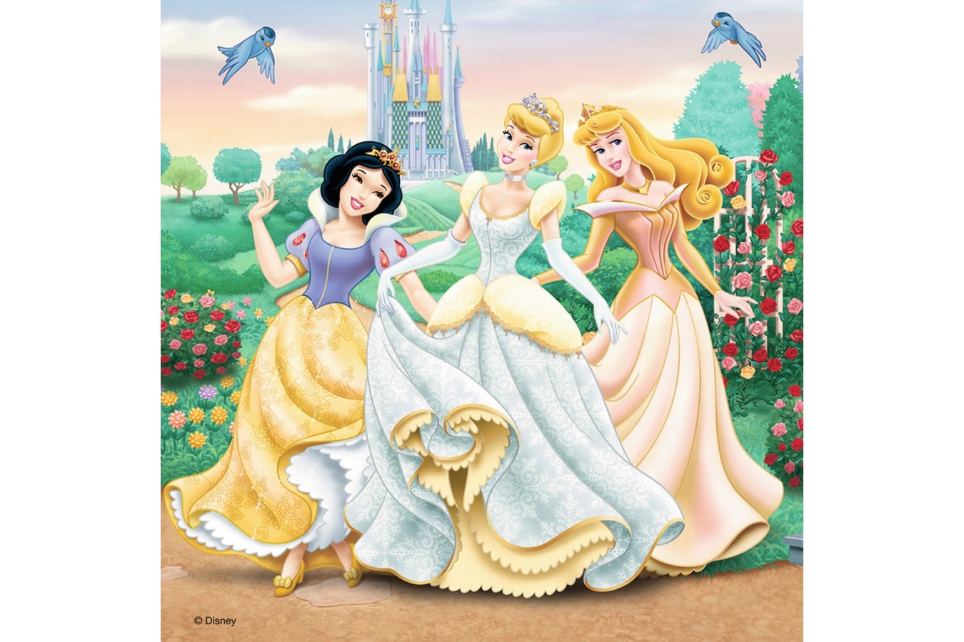 Puzzle Ravensburger - Printesele Disney, 3x49 piese (09411)