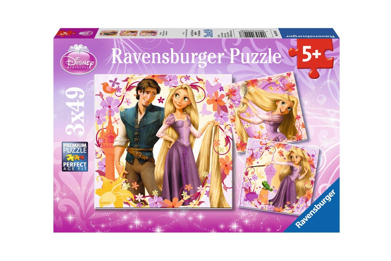 Puzzle Ravensburger - Rapunzel, 3x49 piese (09298)