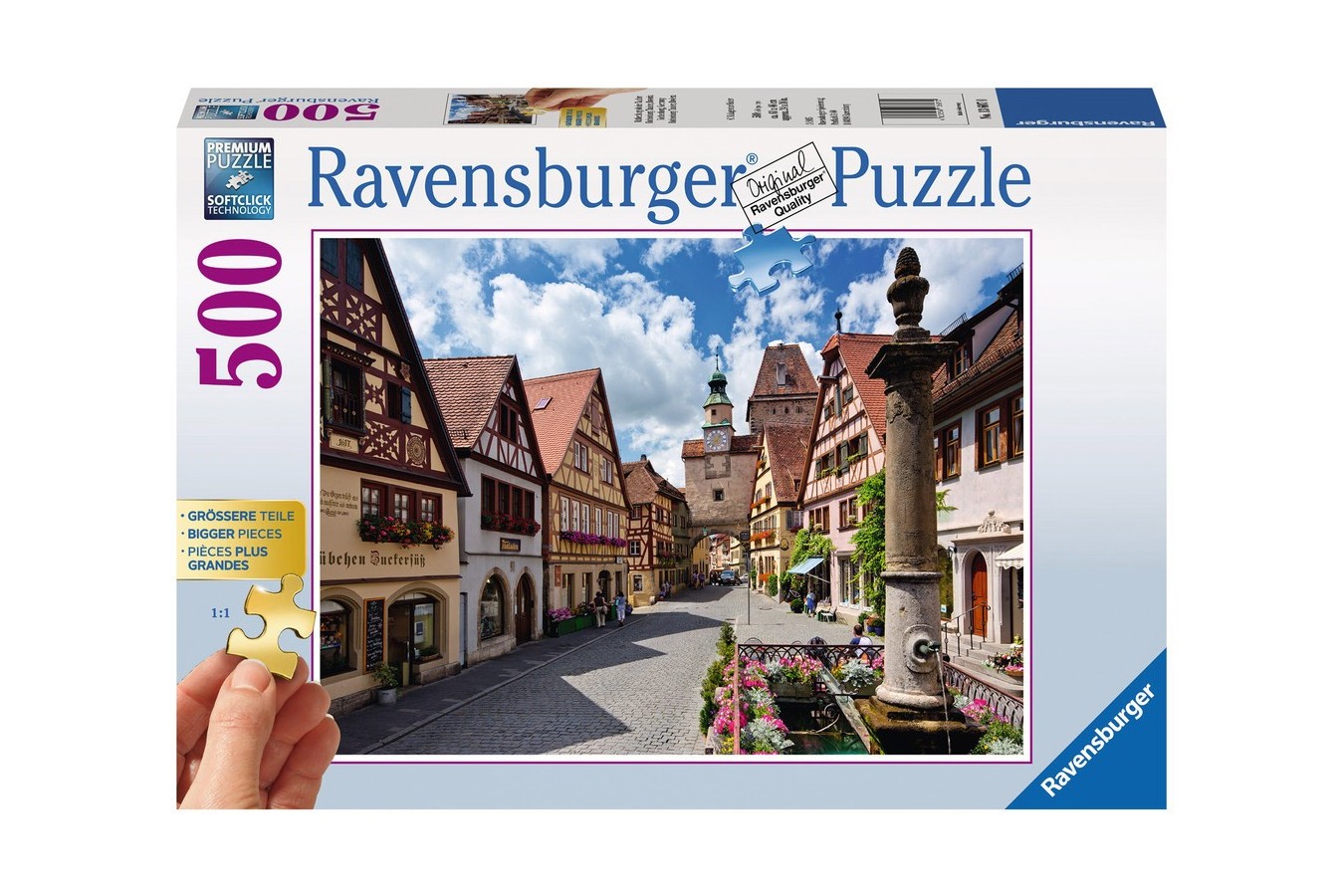 Puzzle Ravensburger - Rothenburg, 500 piese (13607)