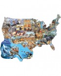 Puzzle contur SunsOut - Cynthie Fisher: Wild America, 600 piese (64406)