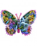 Puzzle contur SunsOut - Lori Schory: Butterfly Waterfall, 1000 piese (64373)