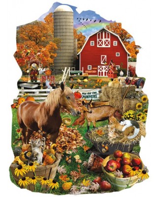 Puzzle contur SunsOut - Lori Schory: On the Farm, 1000 piese (64430)