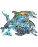 Puzzle contur SunsOut - Lori Schory: Song of the Dolphins, 1000 piese (64374)