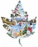 Puzzle contur SunsOut - Lori Schory: Winter on the Lake, 1000 piese (45415)