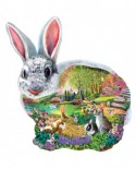 Puzzle contur SunsOut - Mary Thompson: Bunny Hollow, 1000 piese (64372)