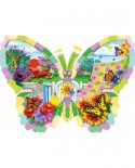 Puzzle contur SunsOut - Nancy Wernersbach: Butterfly Summer, 1000 piese (64417)