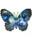 Puzzle contur SunsOut - Ruth Sanderson: Fantasy Butterfly, 1000 piese (64376)