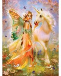 Puzzle SunsOut - Bente Schlick: Fairy Princess and Unicorn, 1000 piese (64145)