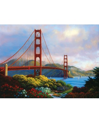 Puzzle SunsOut - Charles White: Morning at the Golden Gate, 1000 piese (64140)
