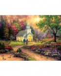 Puzzle SunsOut - Chuck Pinson: Country Church, 1000 piese XXL (63996)
