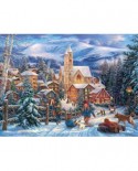 Puzzle SunsOut - Chuck Pinson: Sledding to Town, 1000 piese (64000)
