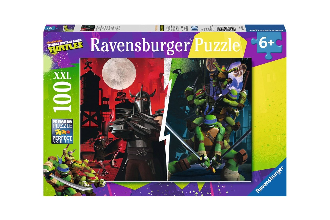 Puzzle Ravensburger - Testoasele Ninja Vs Shredder, 100 piese (10891)