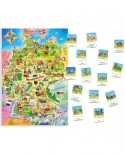 Puzzle Castorland - Deutschlandkarte, 180 piese (E-180)