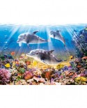 Puzzle Castorland - Dolphins Underwater, 500 piese (52547)
