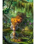 Puzzle Castorland - Tiger In The Jungle, 1000 piese (103935)