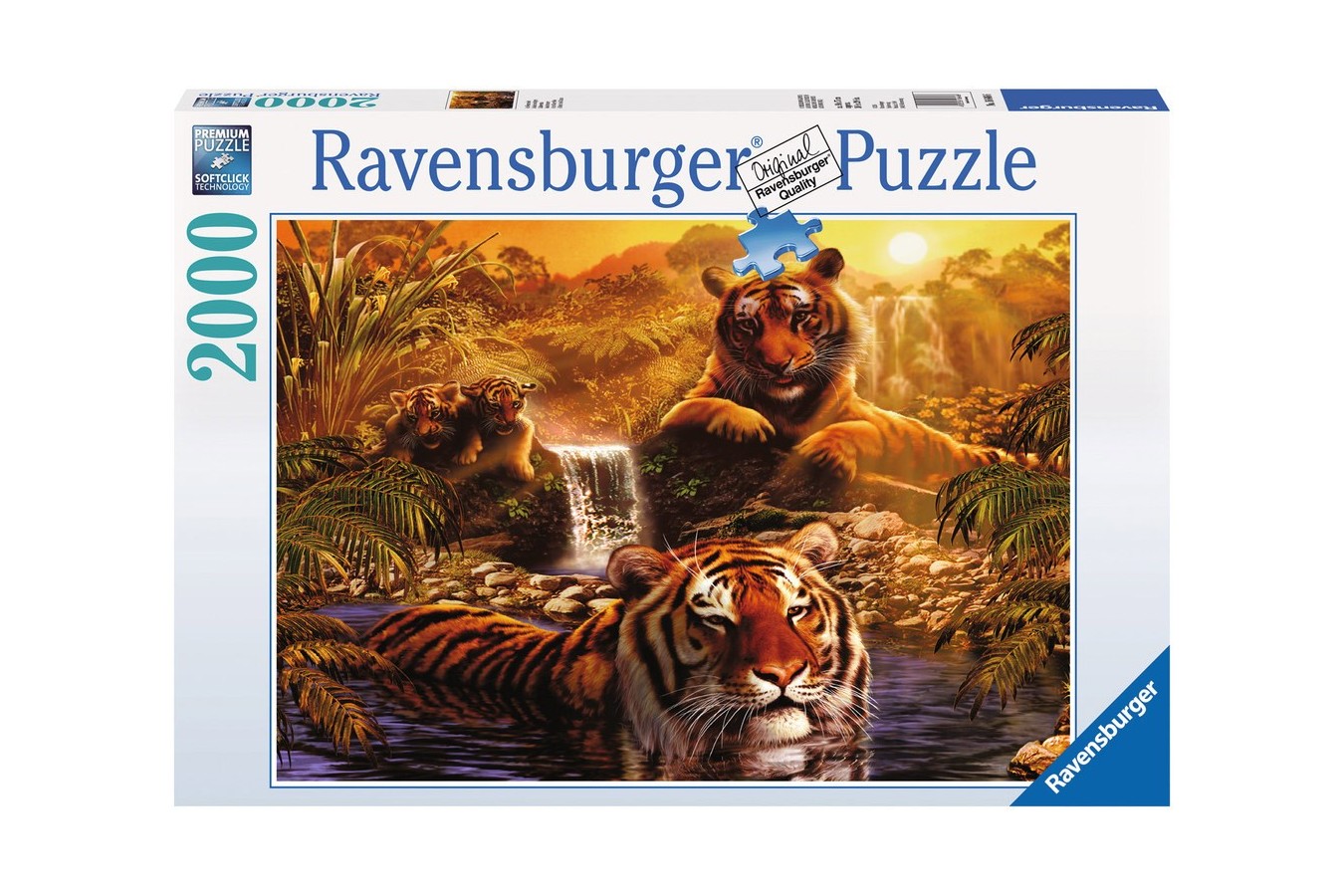 Puzzle Ravensburger - Tigri, 2000 piese (16646)