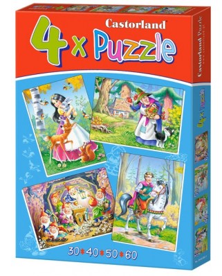 Puzzle Castorland - Snow White And The Seven Dwarfs, 30/40/50/60 piese (4362)