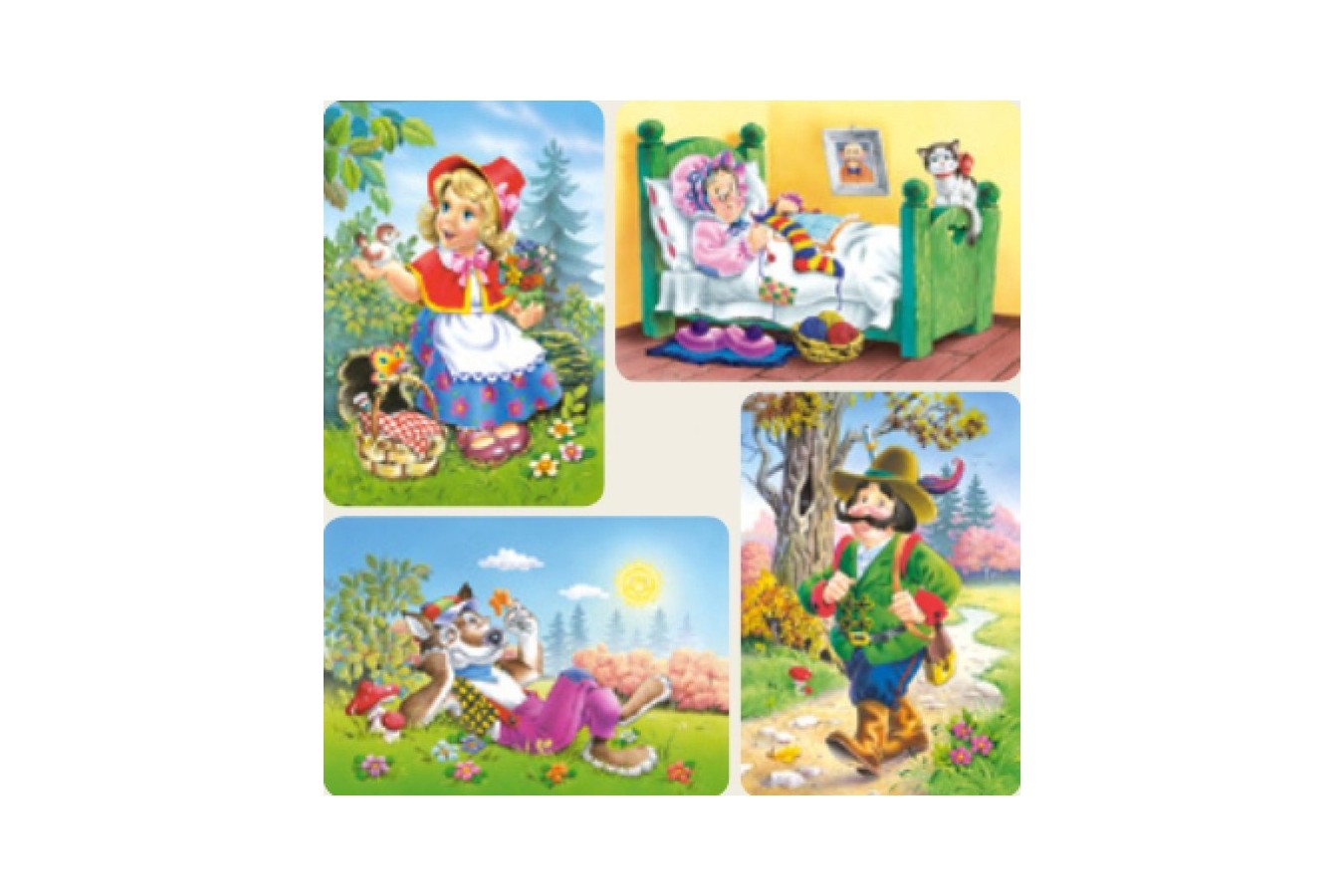 Puzzle Castorland - Little Red Riding Hood, 8/12/15/20 piese (4294)