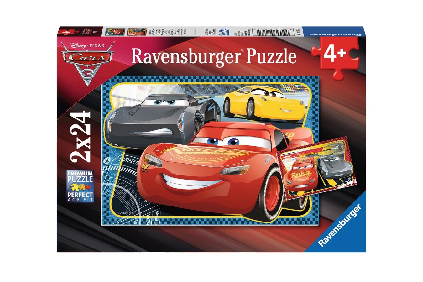 Puzzle Ravensburger - Cars, 2x24 piese (07816)