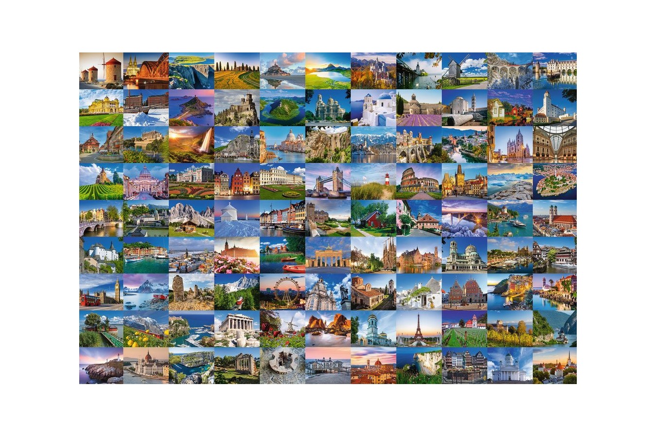 Puzzle Ravensburger - 99 Beautiful Places In Europe, 3000 piese (Ravensburger-17080)