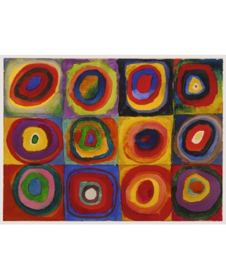 Puzzle Ravensburger - Vassily Kandinsky: Squares With Concentric Rings, 1500 piese (Ravensburger-16377)