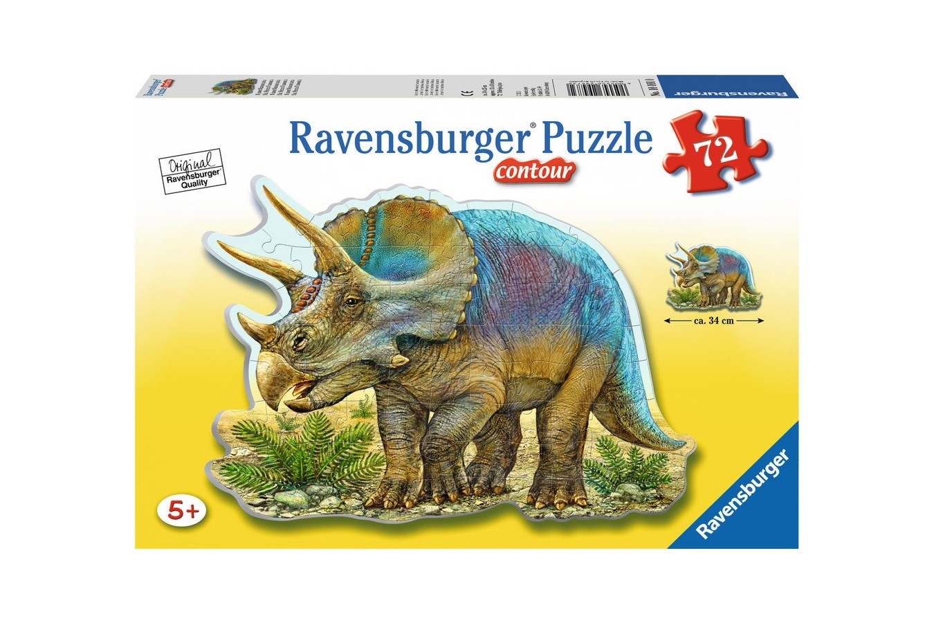Puzzle glob Ravensburger - Triceratops, 72 piese (05583)