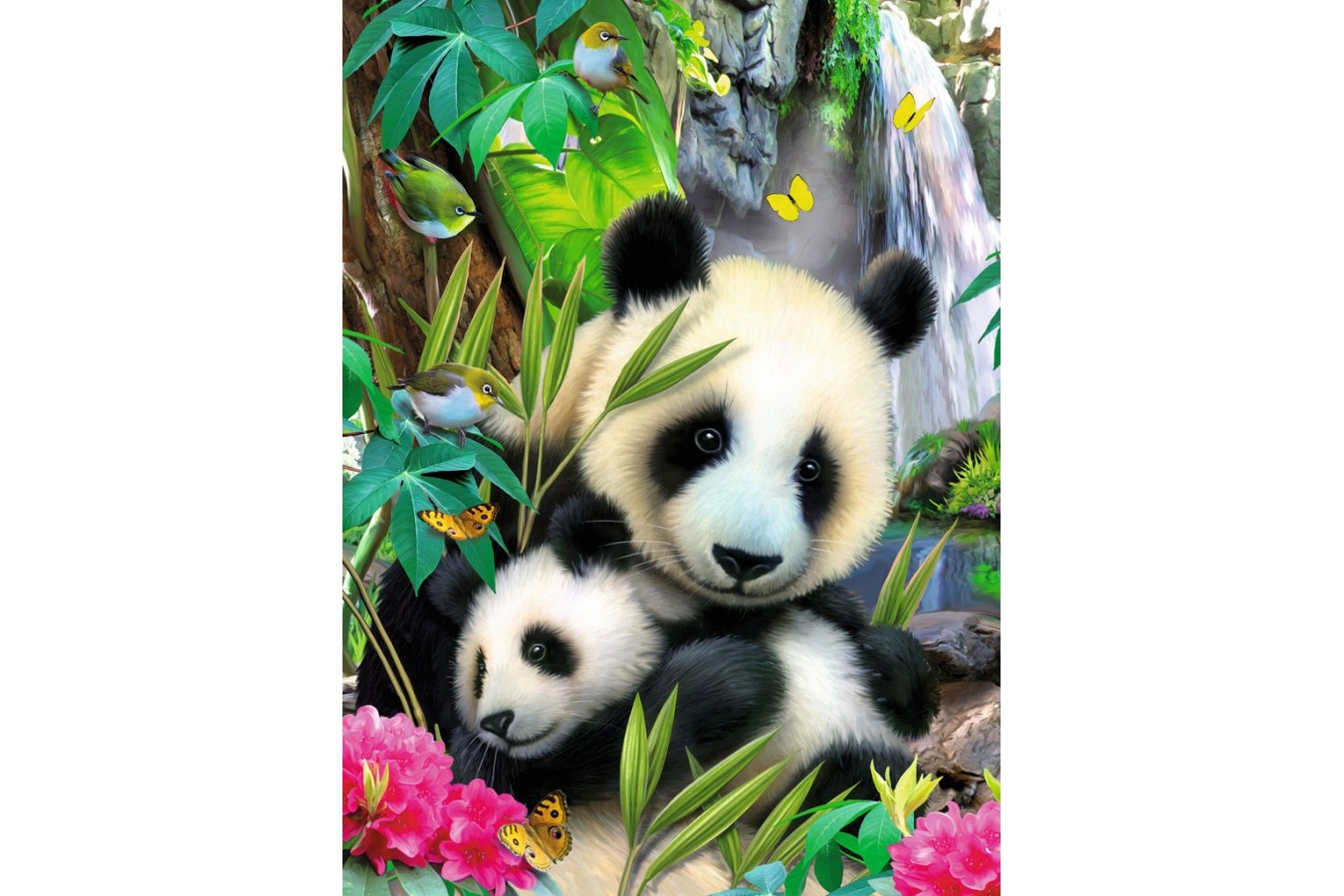 Puzzle Ravensburger - Ursi Panda, 300 piese (13065)