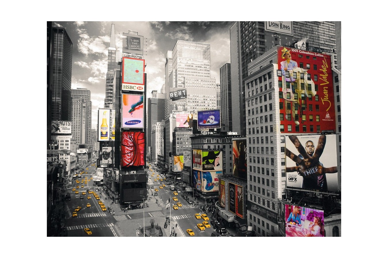 Puzzle Ravensburger - Vedere Din Times Square, 500 piese (14504)