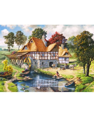 Puzzle Castorland - Water Mill Cotage, 2000 piese
