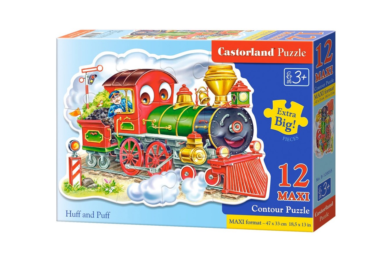Puzzle Castorland Maxi - Huff And Puff, 12 Piese