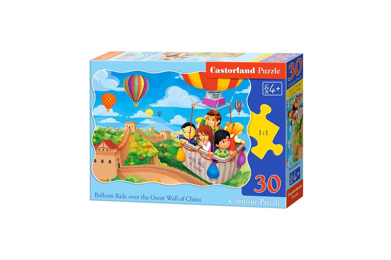 Puzzle Castorland - Baloon Ride over the GReat Wall of China, 30 piese