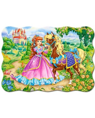 Puzzle Castorland - Princess and her Horse, 30 piese