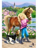 Puzzle Castorland - A Walk With Pony and Dog, 60 piese