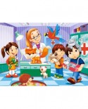 Puzzle Castorland - At the Animal Doctor, 60 piese