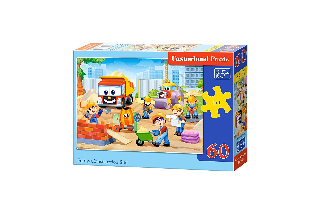 Puzzle Castorland - Funny Construction Site, 60 piese