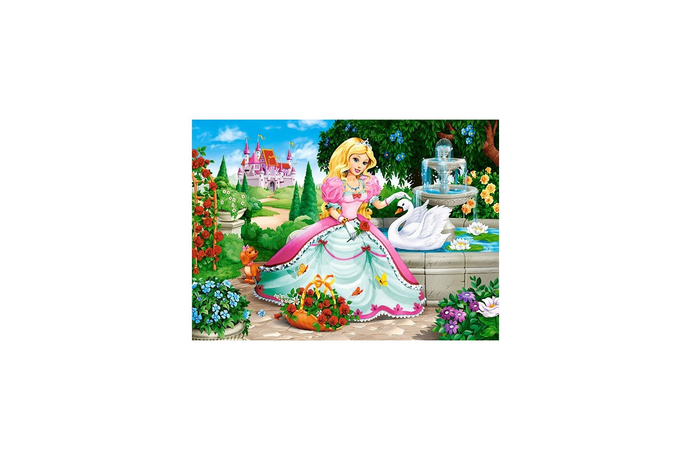 Puzzle Castorland - Princess with Swan, 60 piese