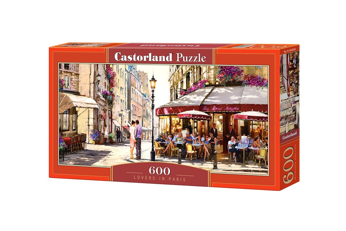 Puzzle Panoramic Castorland - Lovers in Paris, 600 piese