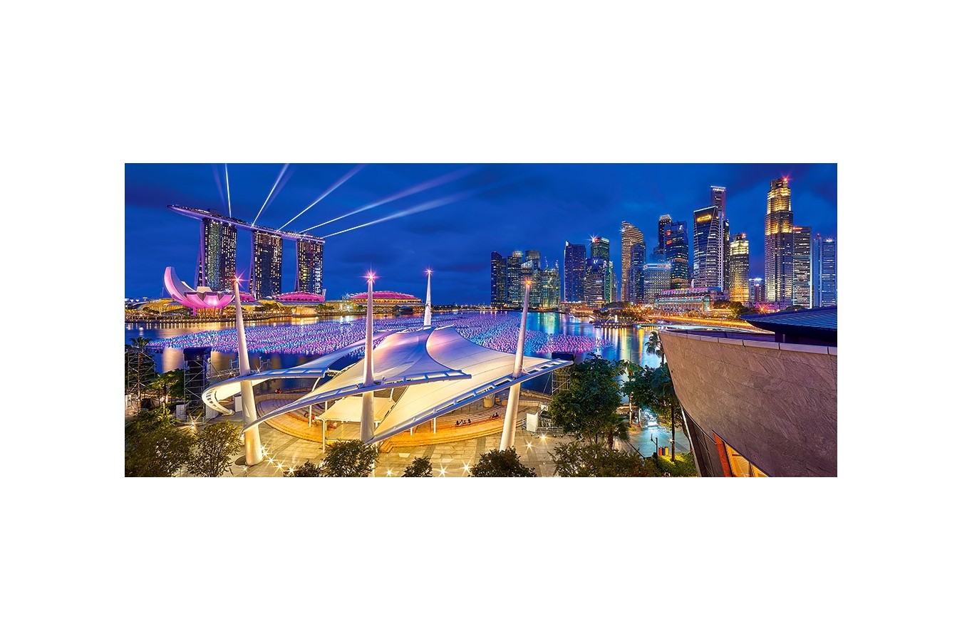 Puzzle Panoramic Castorland - Marina Bay, Singapore, 600 piese