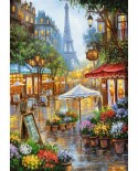 Puzzle Castorland - Spring Flowers Paris, 1000 piese