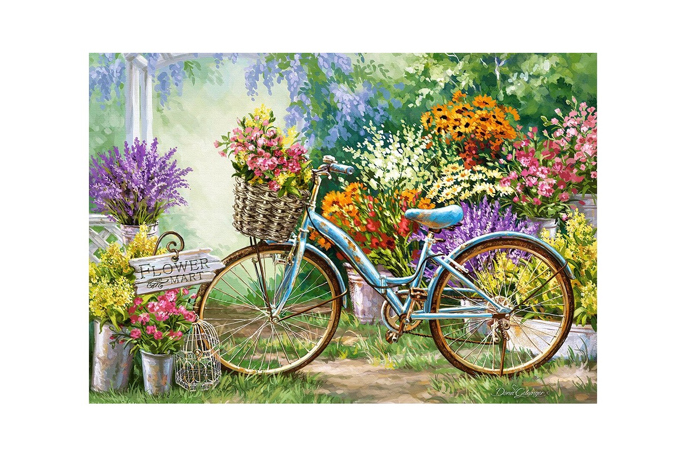 Puzzle Castorland - The Flower Mart, 1000 piese