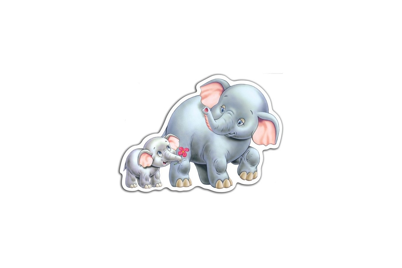 Puzzle Castorland - 4 in 1 Jungle Babies, 4/5/6/7 piese