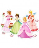 Puzzle Castorland 4 in 1 - Pretty Princesses, 4/5/6/7 Piese