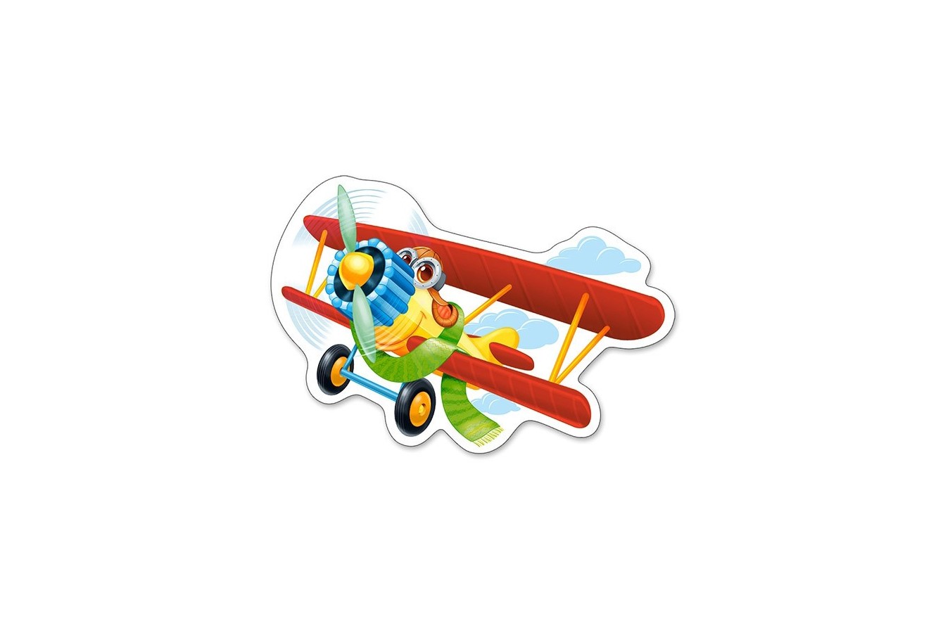 Puzzle 4 in 1 Castorland - Funny Planes, 4/5/6/7 piese