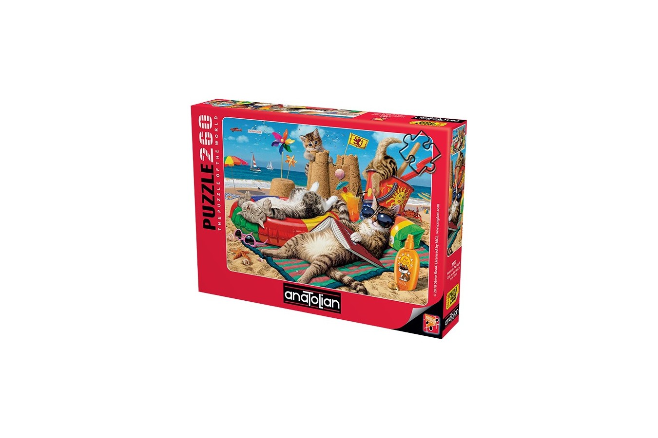 Puzzle Anatolian - Steve Read: Cats On The Beach, 260 piese (ANA.3322)