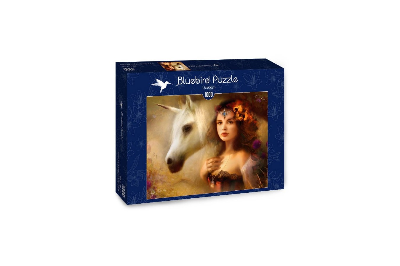 Puzzle Bluebird - Bente Schlick: Unicorn, 1000 piese (70158)