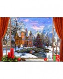 Puzzle Bluebird - Dominic Davison: Christmas Mountain View, 1500 piese (70190)