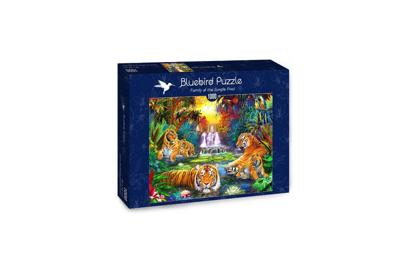 Puzzle Bluebird - Family At The Jungle Pool, 1000 piese (70155)